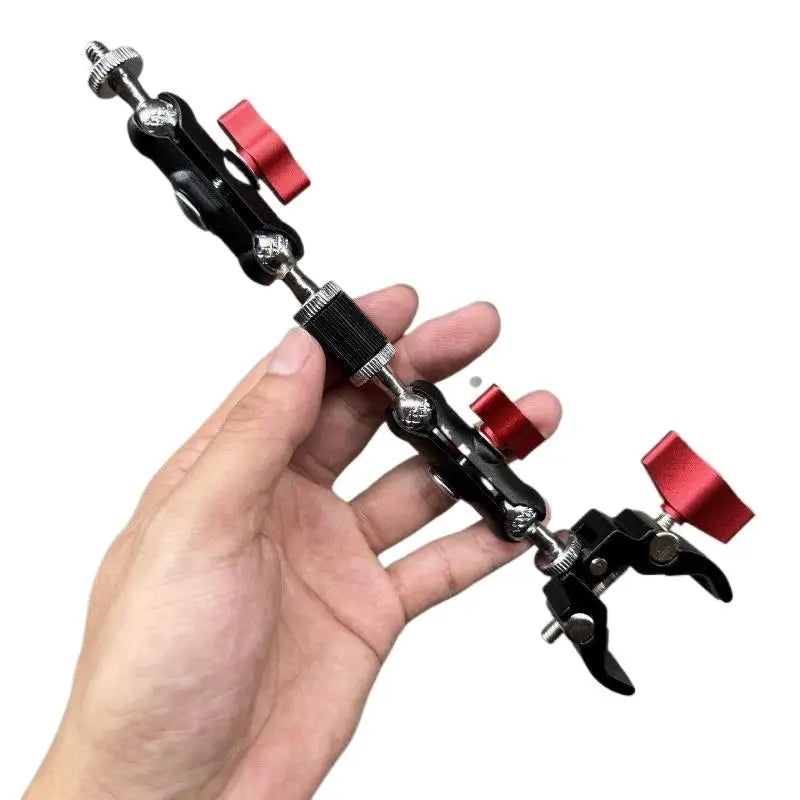 Camera Metal Super Clamp Double Ball Head Magic Arm Mount Set Camera Magic Arm Clamp Babs