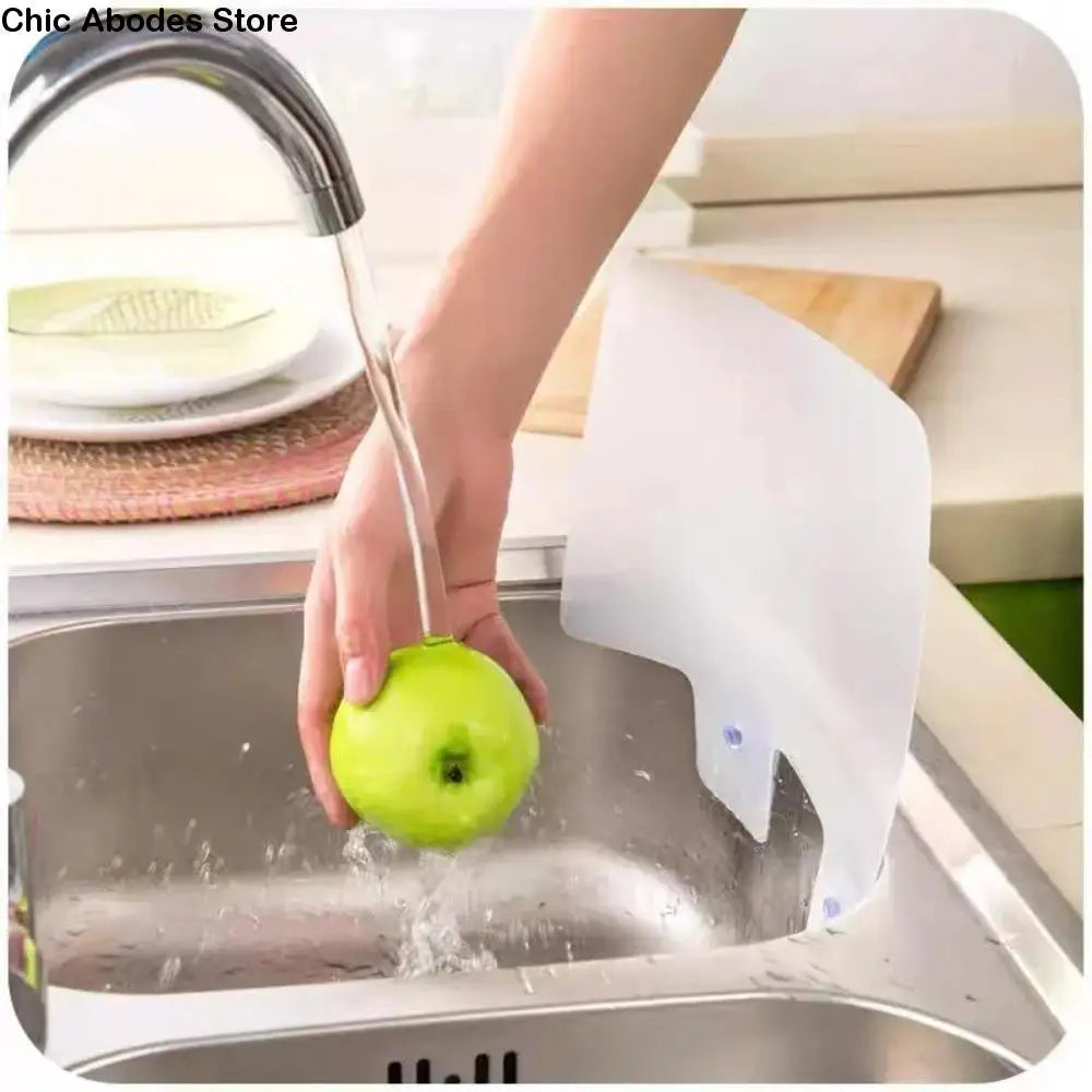 Silicone Sink Splash Guard with Suction Cup | Waterproof Baffle Sink Splash Guard Babs