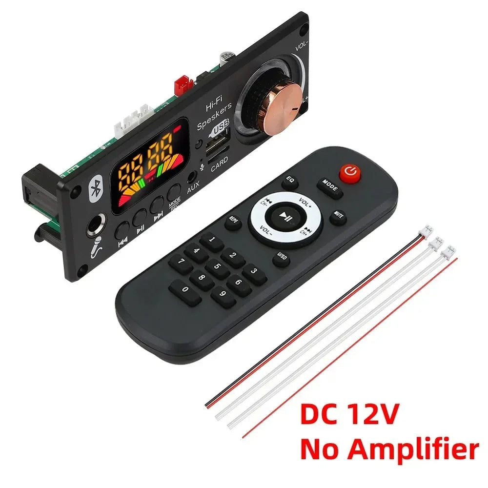 KEBIDUMEI 160W Bluetooth 5.1 MP3 Decoder Board Amplifier FM Radio Bluetooth Amplifier Board Babs DC 12V No Amp 1