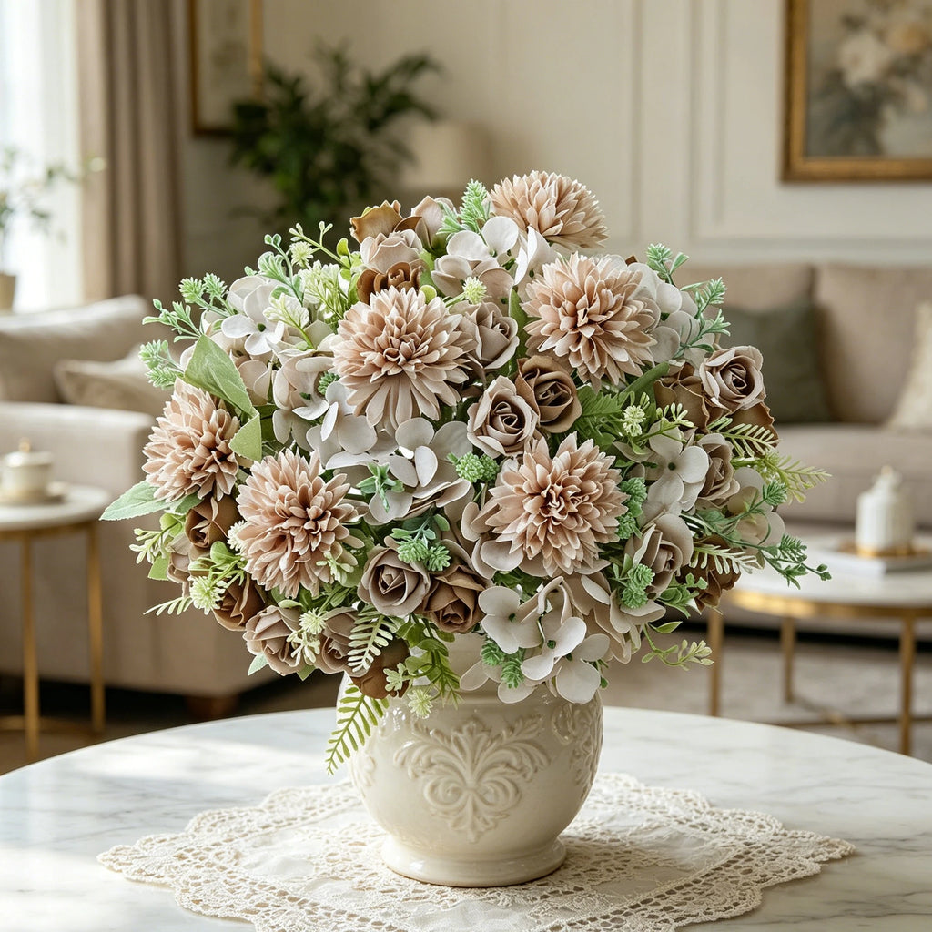 Artificial Silk Rose Bouquet for Wedding & Home Décor Artificial Silk Flowers Babs
