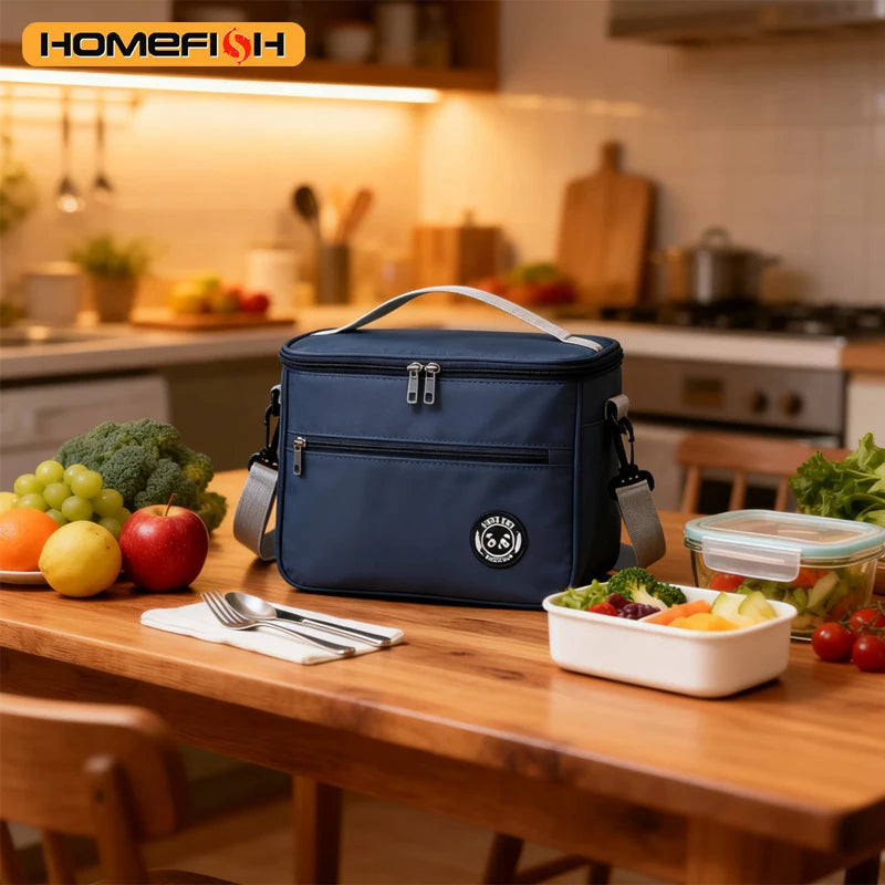 Insulated Lunch Bag – Aluminum Foil Bento Bag with Shoulder Strap Insulated Lunch Bag Babs