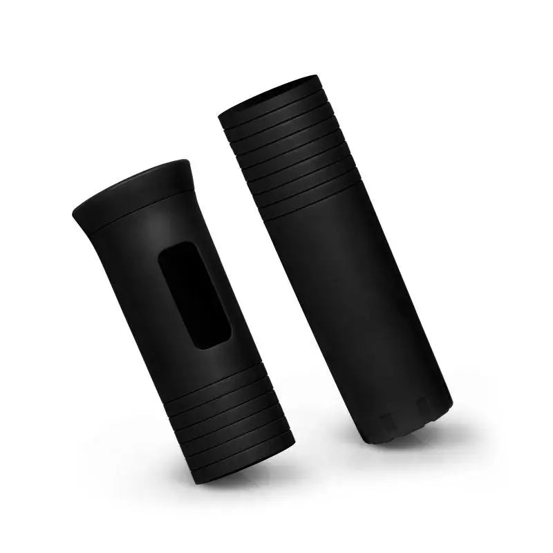 Wireless Mic Rubber Handle Cover – Non-Slip KTV Sleeve Set Mic Handle Cover Babs black