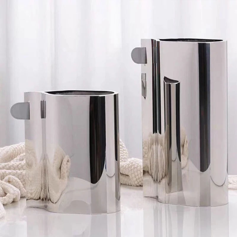 Modern Minimalist Metal Vase – Nordic Style Home Décor Decorative Metal Vase Babs