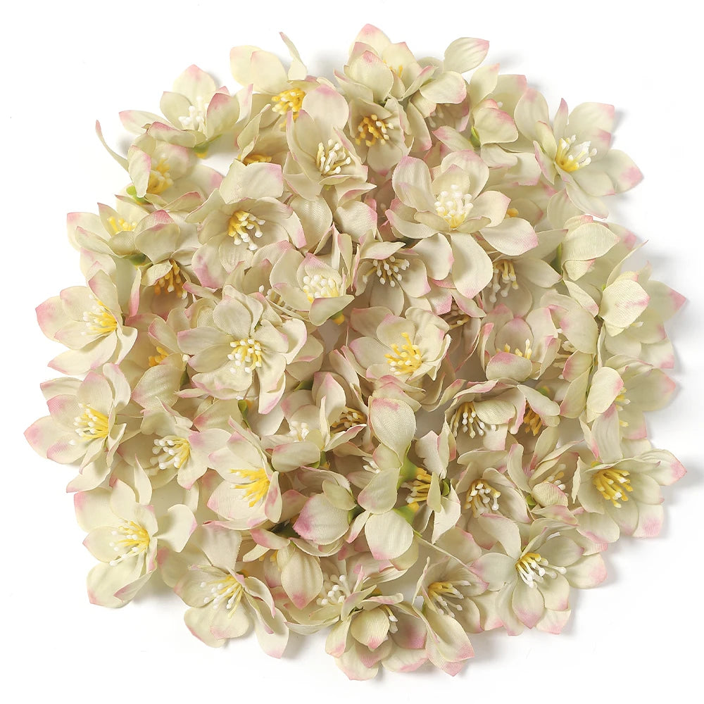 30/50Pcs Silk Artificial Rose Heads – Wedding & Home Décor Artificial Flower Heads Babs Blackish Green 50Pcs