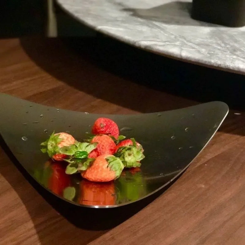 Luxury Stainless Steel Decorative Fruit Plate & Tray Decorative Fruit Tray Babs Triangle