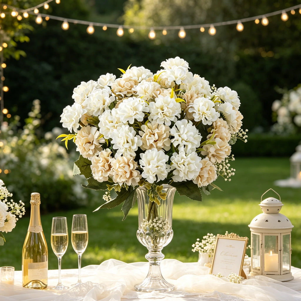 Artificial Silk Hydrangea Bouquet – Wedding & Home Décor Artificial Silk Flowers Babs