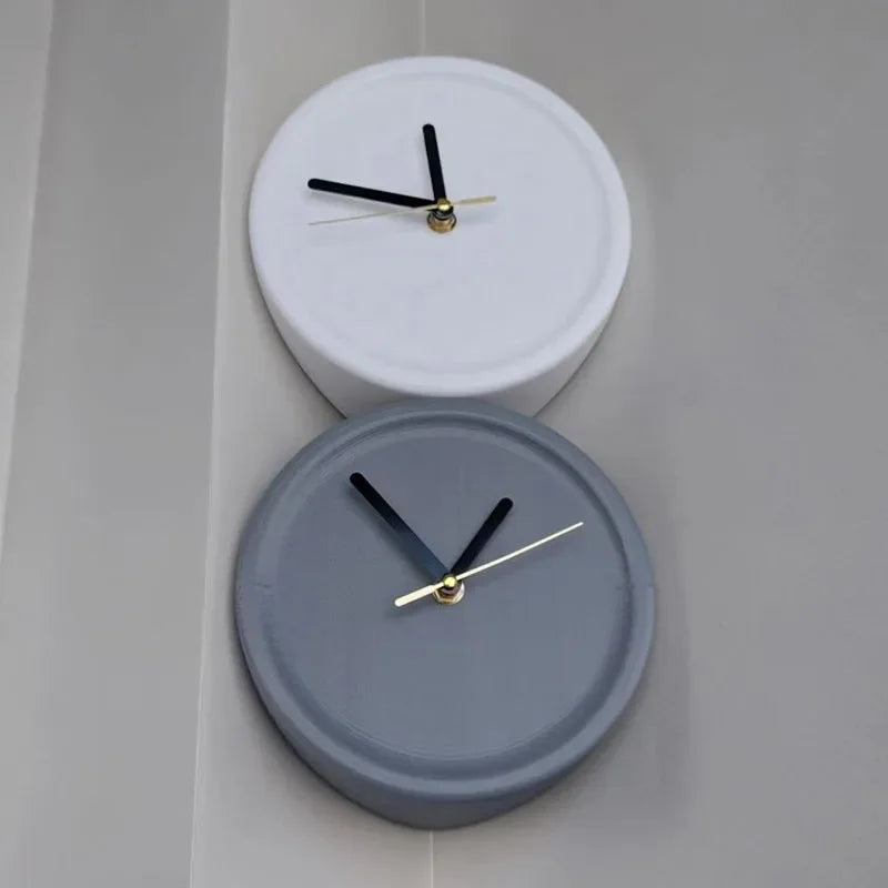 Silent Corner Wall Clock | Modern 3D Art Home Décor Wall Clock Babs