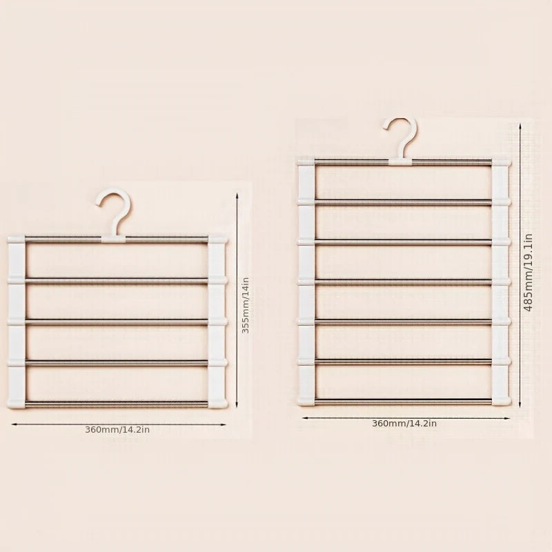 Multi-Layer Foldable Pants Hanger – Non-Slip Trouser Rack Pants Hanger Rack Babs
