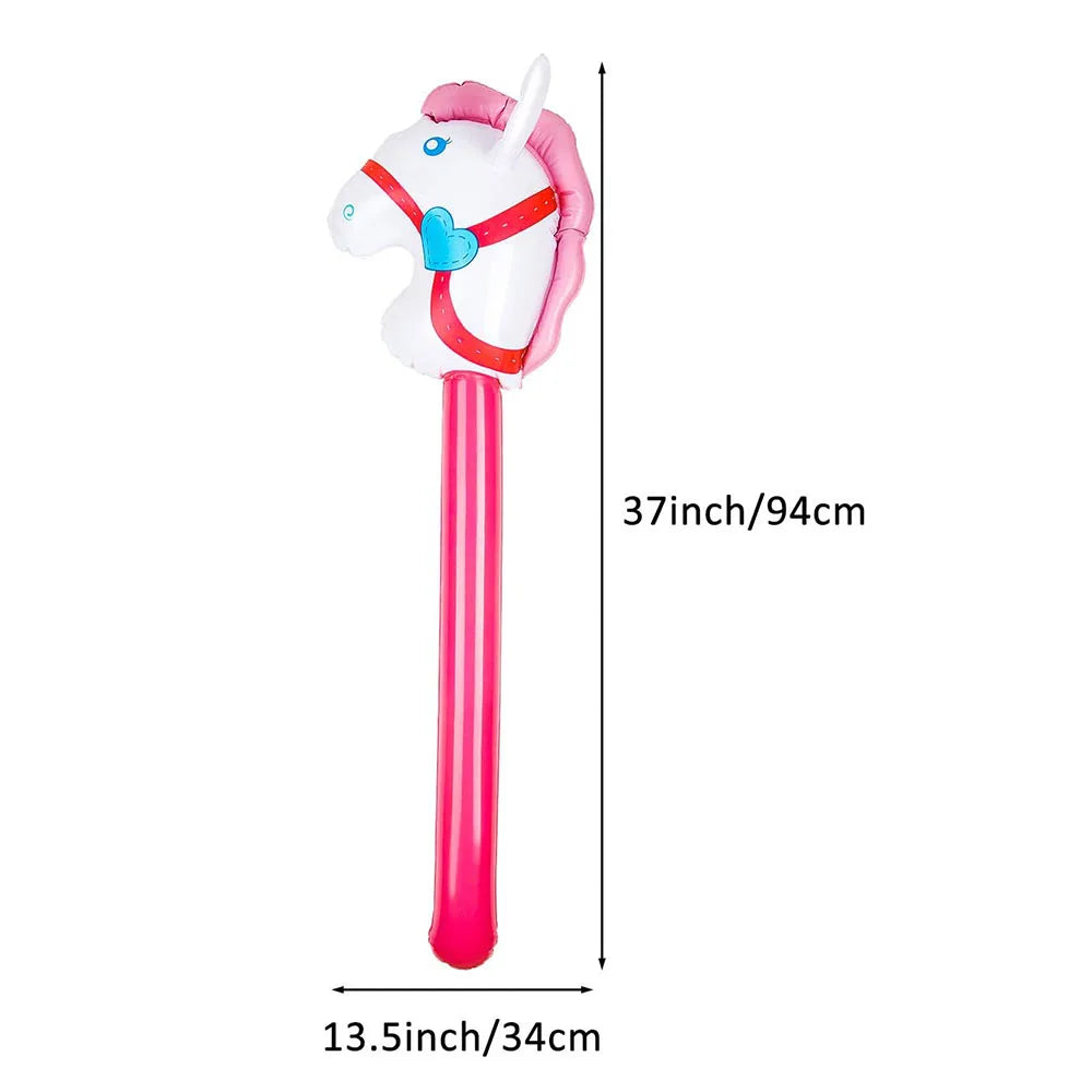 Inflatable Horse Head Stick Balloons – Western Cowboy Party Favors Party Balloon Favors Babs B As pictures show 2pcs