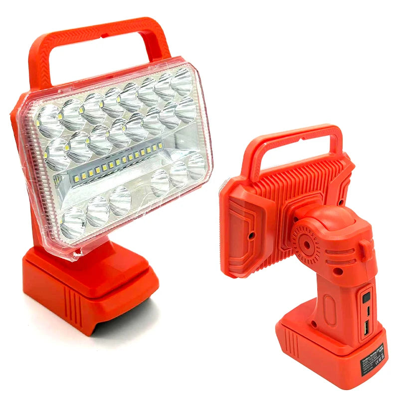 18/20V Cordless LED Floodlight for Makita Milwaukee Craftsman Cordless Work Light Babs