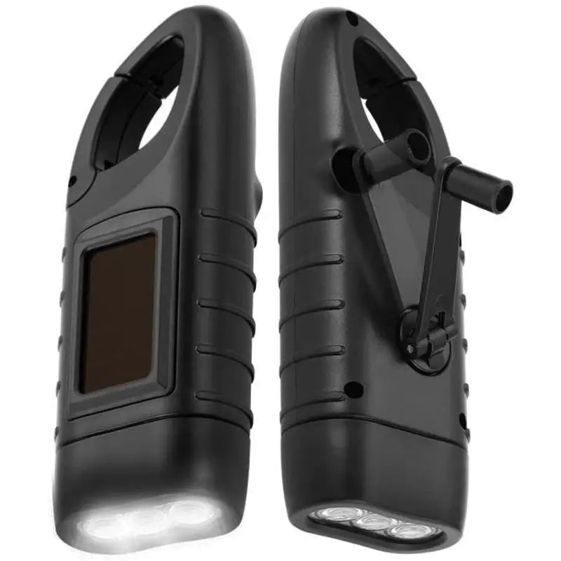 Portable LED Hand Crank Solar Flashlight – Camping & Outdoor Solar Crank Flashlight Babs