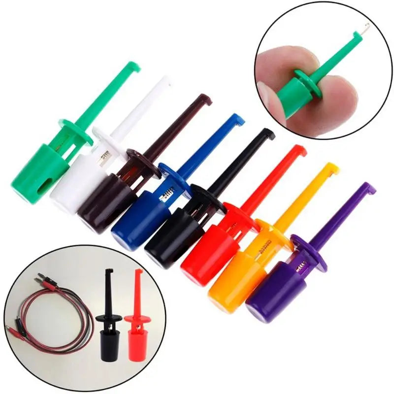 12Pcs IC Grabber Test Hook Clip Probe Set – Electronic Testing Test Hook Clip Set Babs