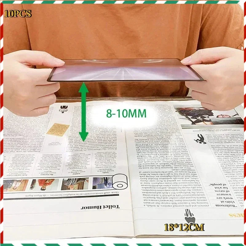 Ultra-Thin HD Acrylic Magnifying Sheet Fresnel Lens 180×120mm Fresnel Magnifying Sheet Babs