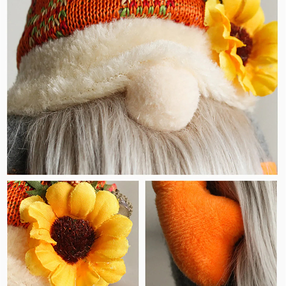 Fall Harvest Gnome Plush Doll – Autumn Thanksgiving Décor Holiday Gnome Decor Babs