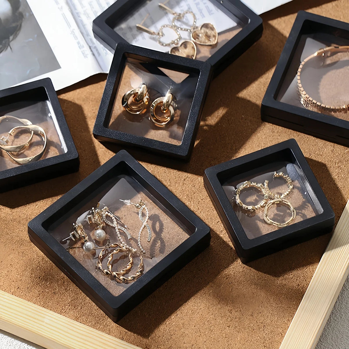 10Pcs Floating Display Cases – Stackable Jewelry & Coin Storage Floating Display Case Babs