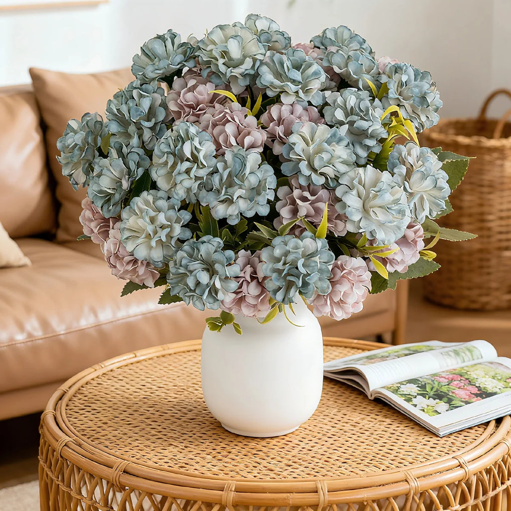 Silk Artificial Hydrangea Bouquet – Wedding & Home Décor Artificial Flower Bouquet Babs