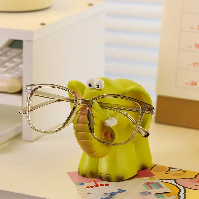 Cute Elephant Glasses Holder & Desktop Ornament Stand Desktop Glasses Holder Babs