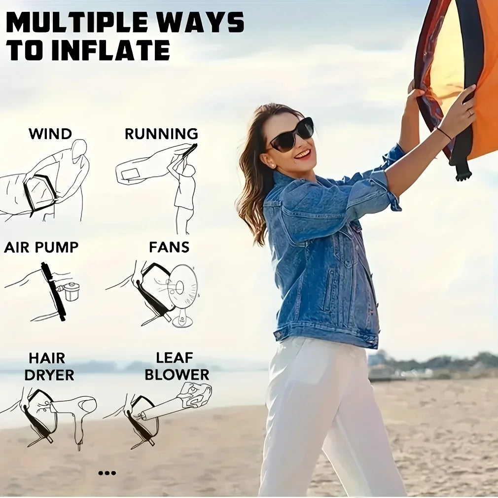 Inflatable Reclining Sofa Bed – Camping & Beach Air Lounger Inflatable Air Lounger Babs