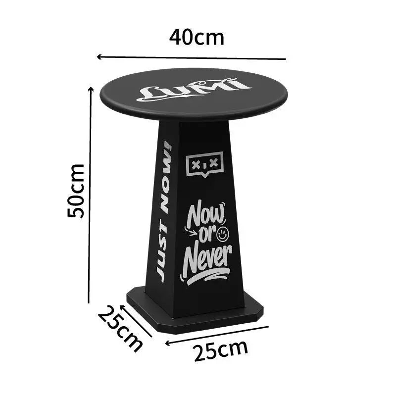 Round Metal Side Table – Modern Minimalist Living Room Coffee Table Round Side Table Babs Black