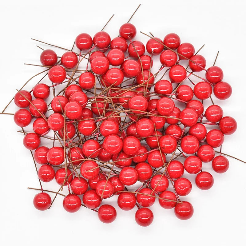 Pearl Stamens Artificial Berries for DIY Wreaths & Floral Décor Artificial Floral Picks Babs