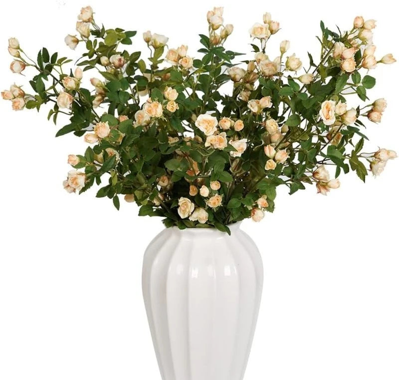 Artificial Camellia Daisy Silk Stems – Wedding & Home Décor Artificial Flower Stems Babs Champagne 1 pc