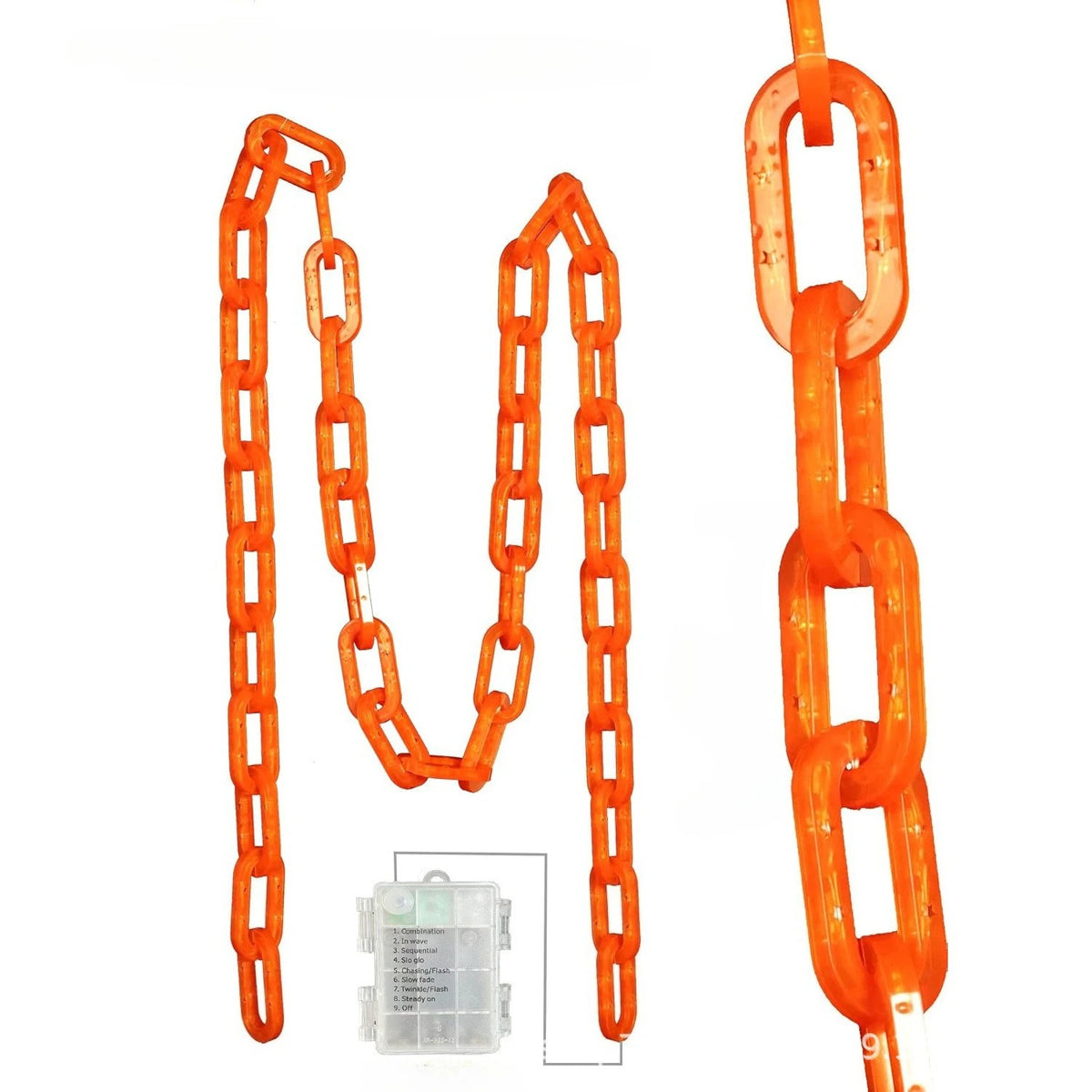Halloween Ghost Lawn Chain Light Set – Garden Party Decor Halloween String Lights Babs Yellow-1PC 1.5M