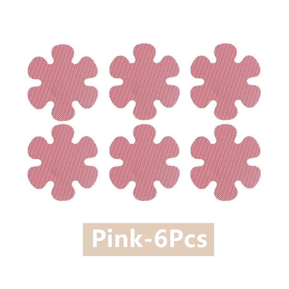 Non-Slip Bathtub Shower Stickers – Anti-Slip Safety Grip Decals Non-Slip Safety Stickers Babs Pink 6Pcs 8CM