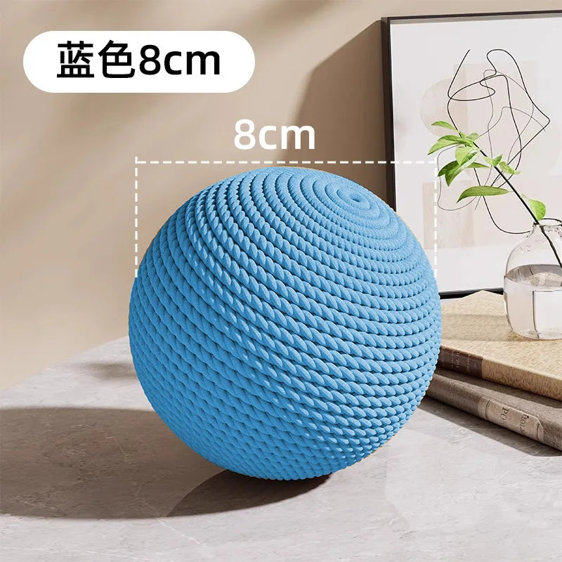Sisal Cat Scratching Ball Toy – Interactive Sound Ball for Cats Cat Scratching Toy Babs Blue8CM