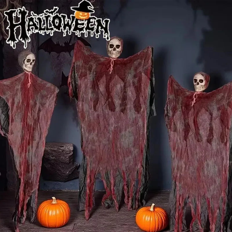 Halloween Hanging Skeleton Grim Reaper Ghost Skull Prop 1-10PCS Halloween Hanging Prop Babs