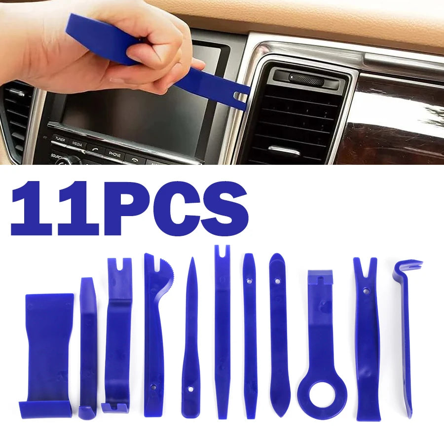 11-Piece Car Interior Panel Trim Removal & Pry Tool Kit Auto Trim Tool Kit Babs