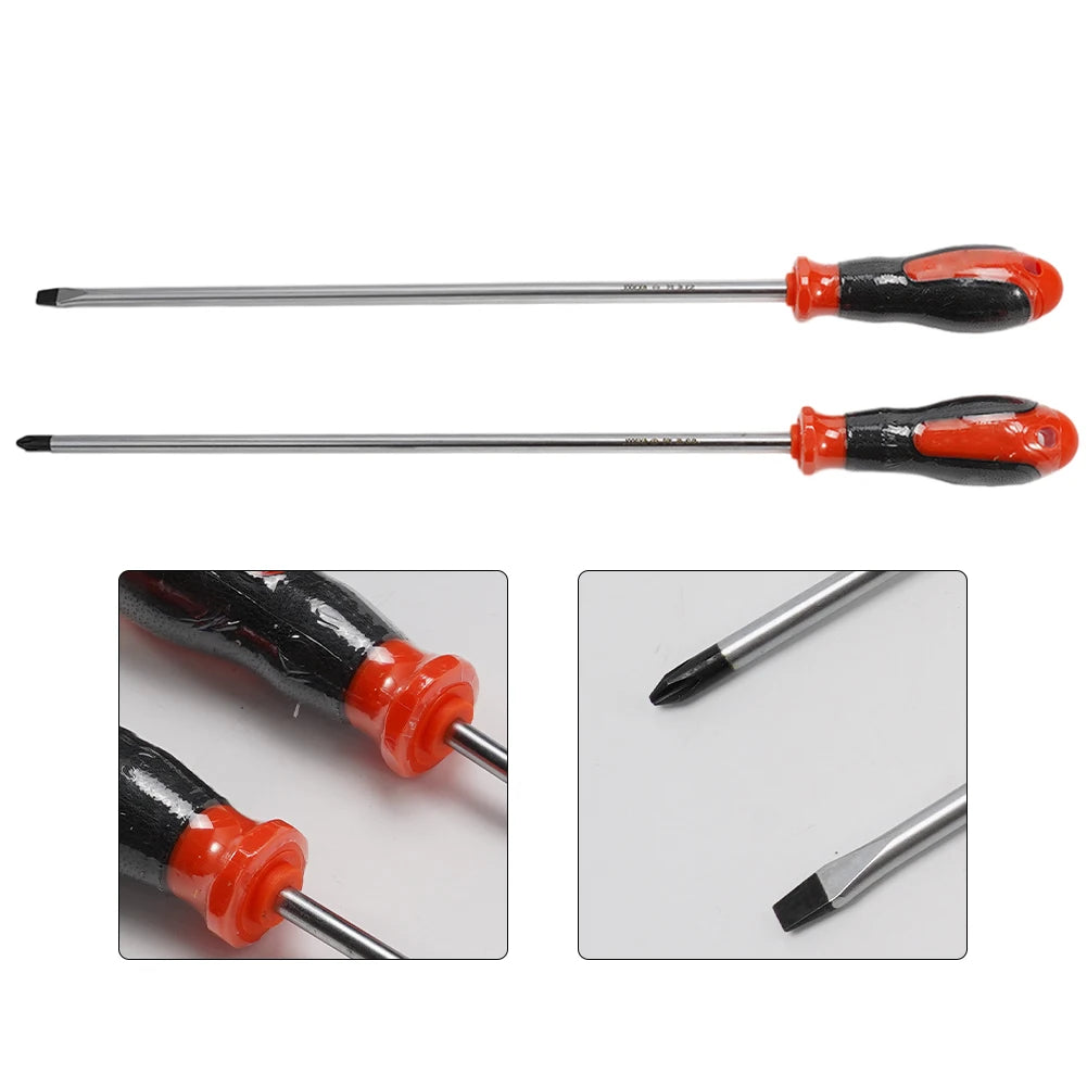 DAZZLEEX 12-Inch Extra Long Magnetic Screwdriver Set Extended Screwdriver Babs