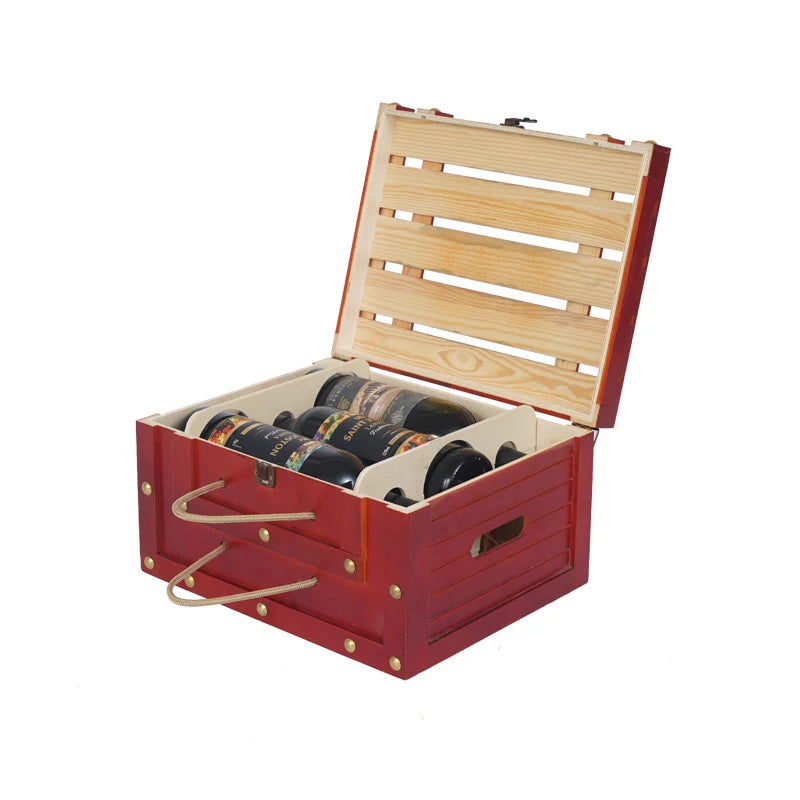 Wooden Luxury Wine Rack – Retro Champagne Bottle Holder Wine Rack Babs
