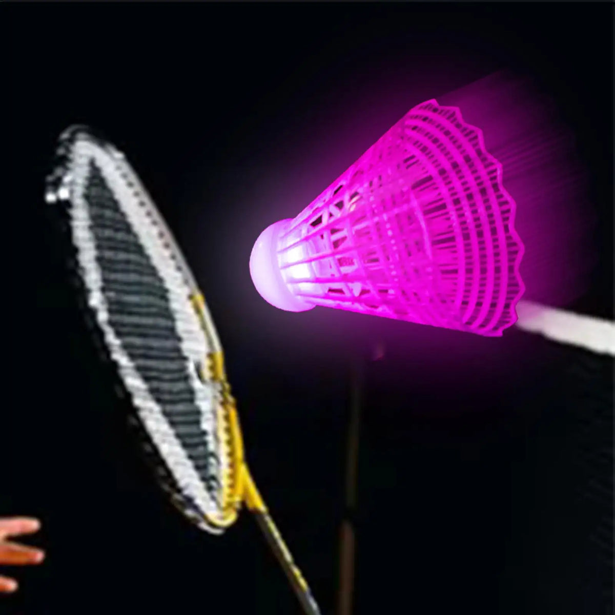3-Pack LED Badminton Shuttlecocks – Glow Night Play Nylon LED Badminton Shuttlecock Babs