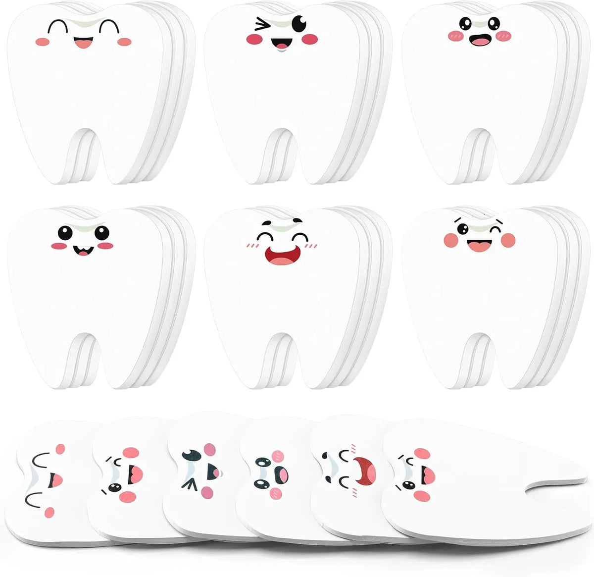 Dental Tooth Sticky Notes Funny Gift Set – 4 or 12 Pcs Novelty Sticky Notes Babs 12 pcs
