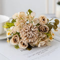 Artificial Chamomile Rose Bouquet – Wedding & Home Décor Artificial Flower Bouquet Babs Light Grey 3 pcs