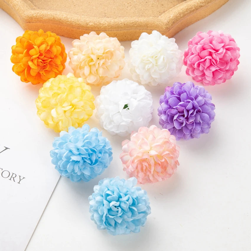 50Pcs Artificial Silk Hydrangea Flowers – Wedding & Home Decor Artificial Flower Heads Babs