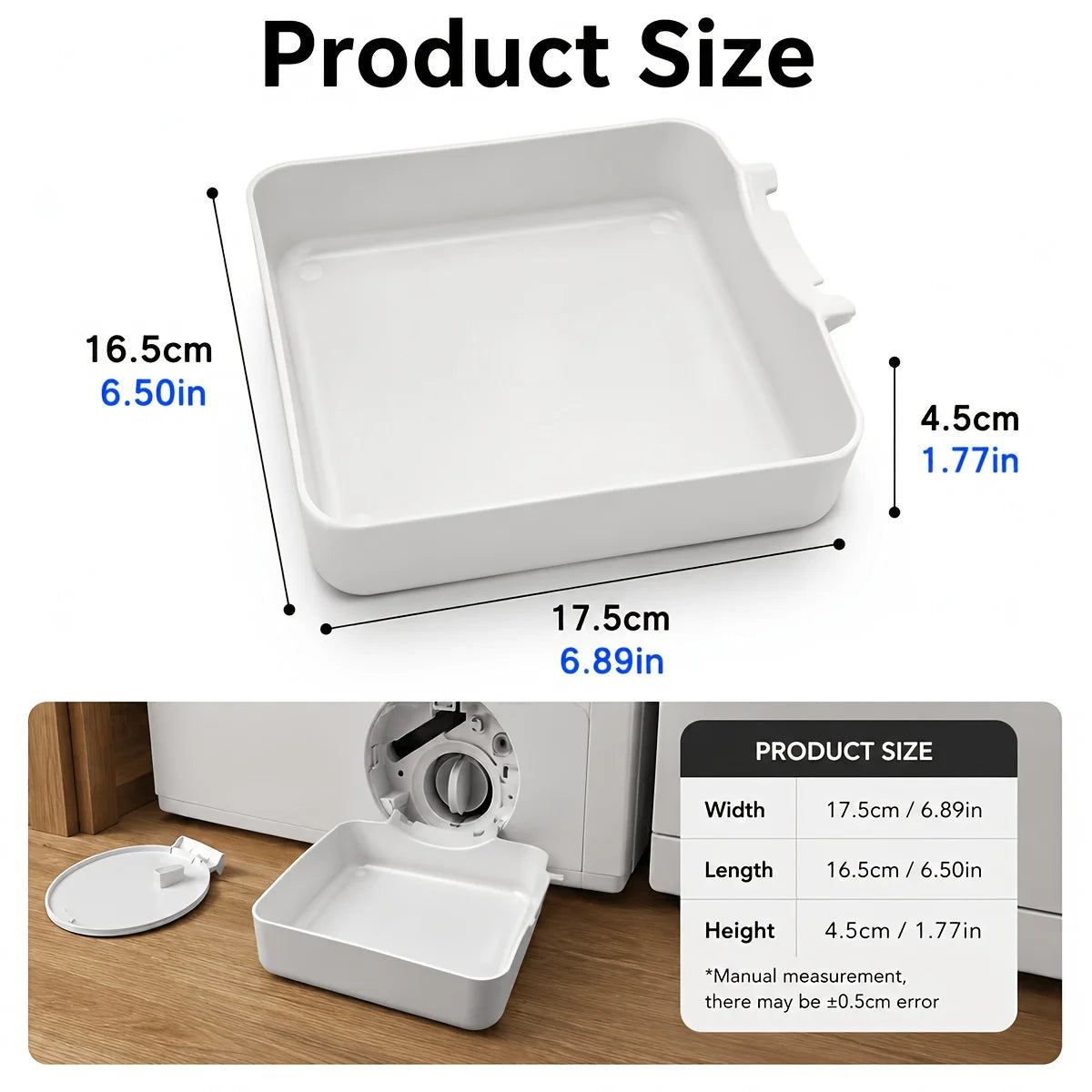 Washing Machine Drain Pan Anti-Splash Drip Tray | Spill Guard Washing Machine Drain Pan Babs