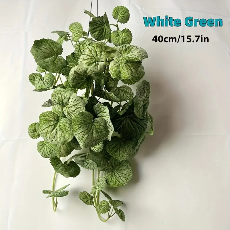 Artificial Hanging Vine Plant – Realistic Evergreen Décor Artificial Vine Plant Babs White green 40 cm