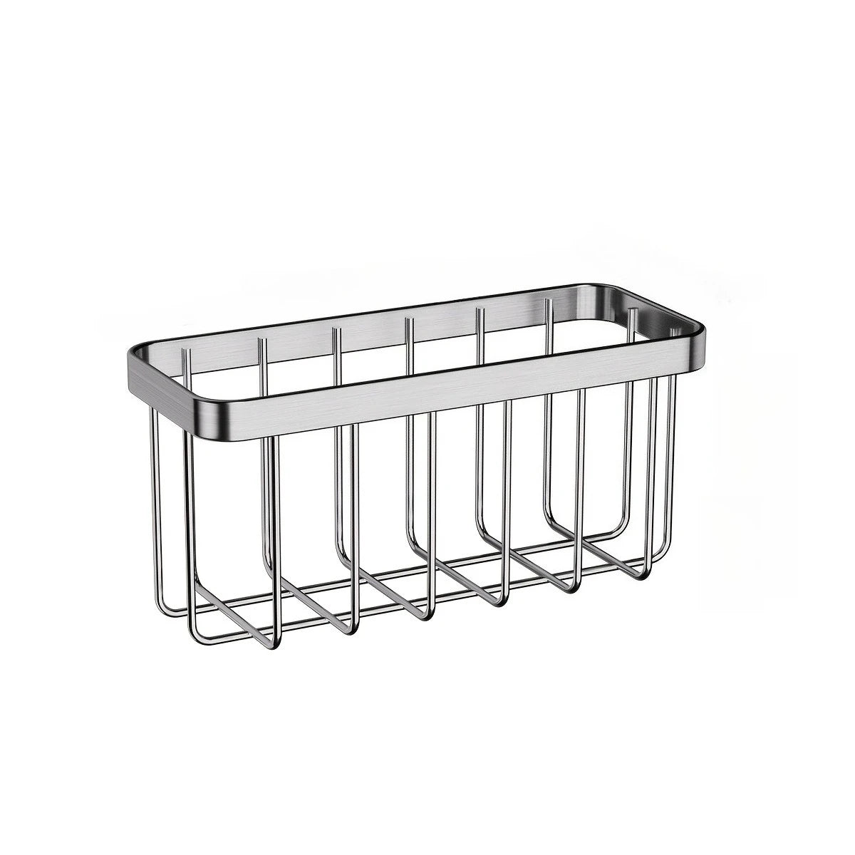Stainless Steel Sink Sponge Rack & Drainage Storage Basket Sink Sponge Holder Babs Silver