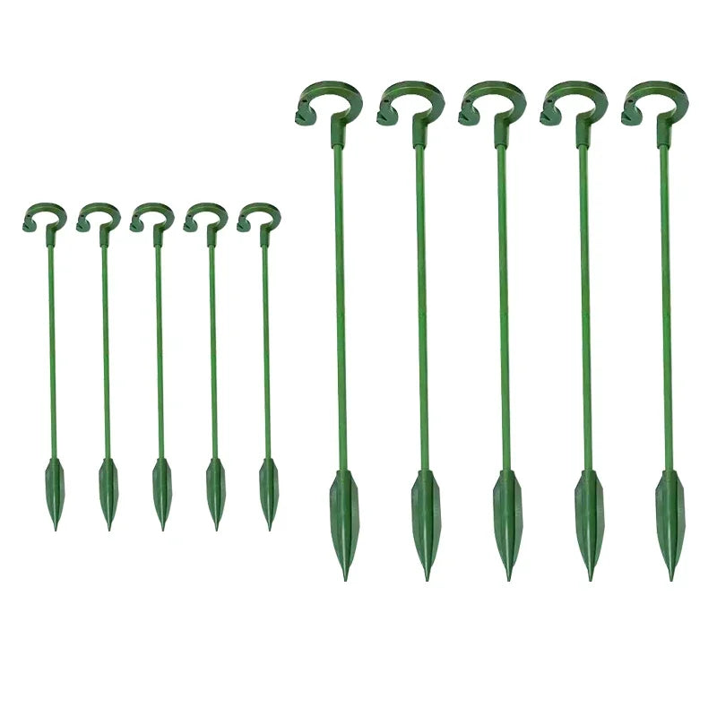 Plastic Plant Stem Supports – Reusable Flower Stakes 2/5/10 Pack Plant Stem Supports Babs