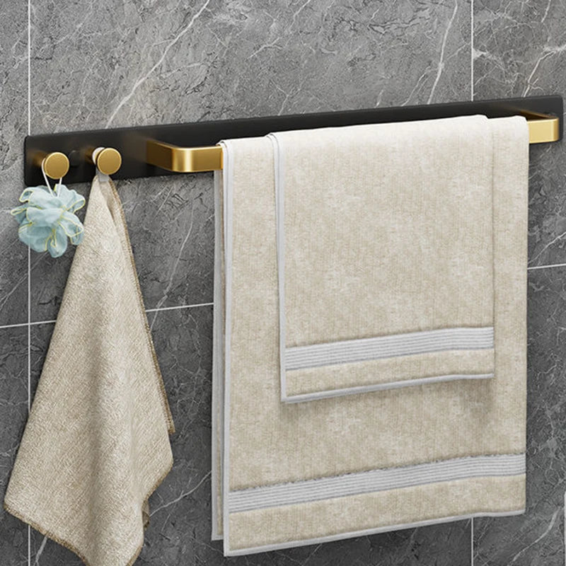 No-Drill Adhesive Wall Towel Rack – Space Aluminum Holder Wall Towel Rack Babs