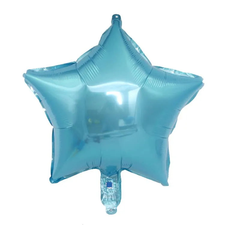 18" Star & Heart Foil Balloons for Parties & Weddings (5–50 pcs)