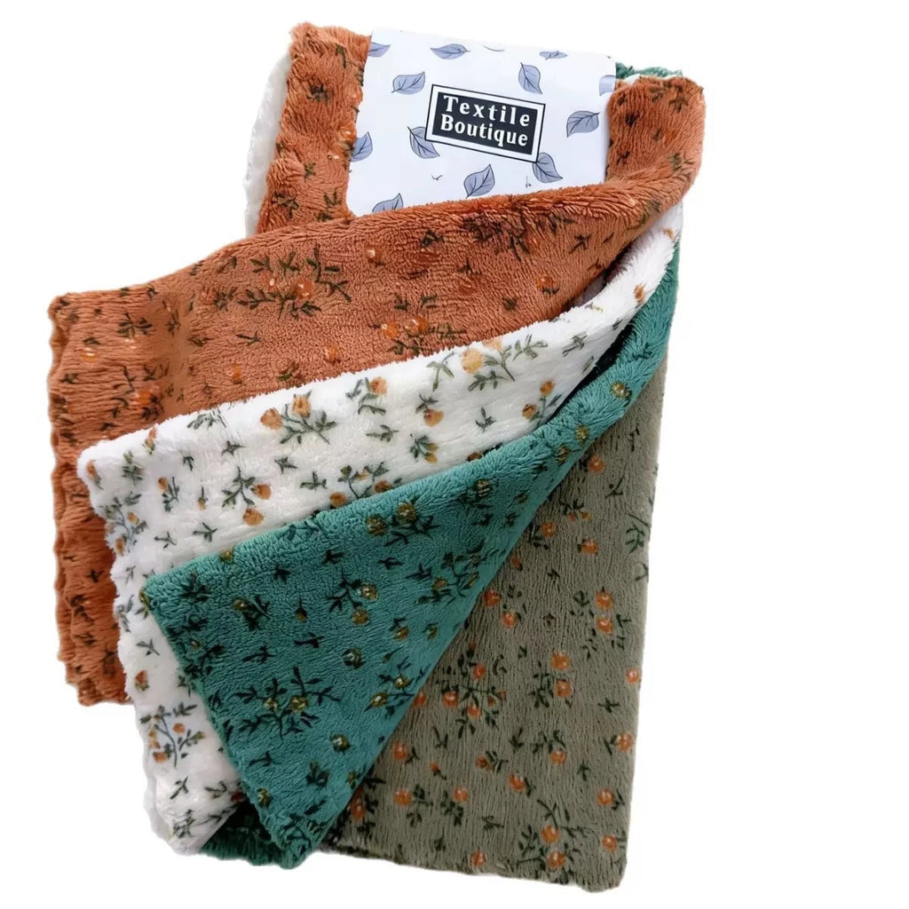 Microfiber Flower Cleaning Cloth 30x30cm – Kitchen, Bath & Car Microfiber Cleaning Cloth Babs Mix 4Pcs