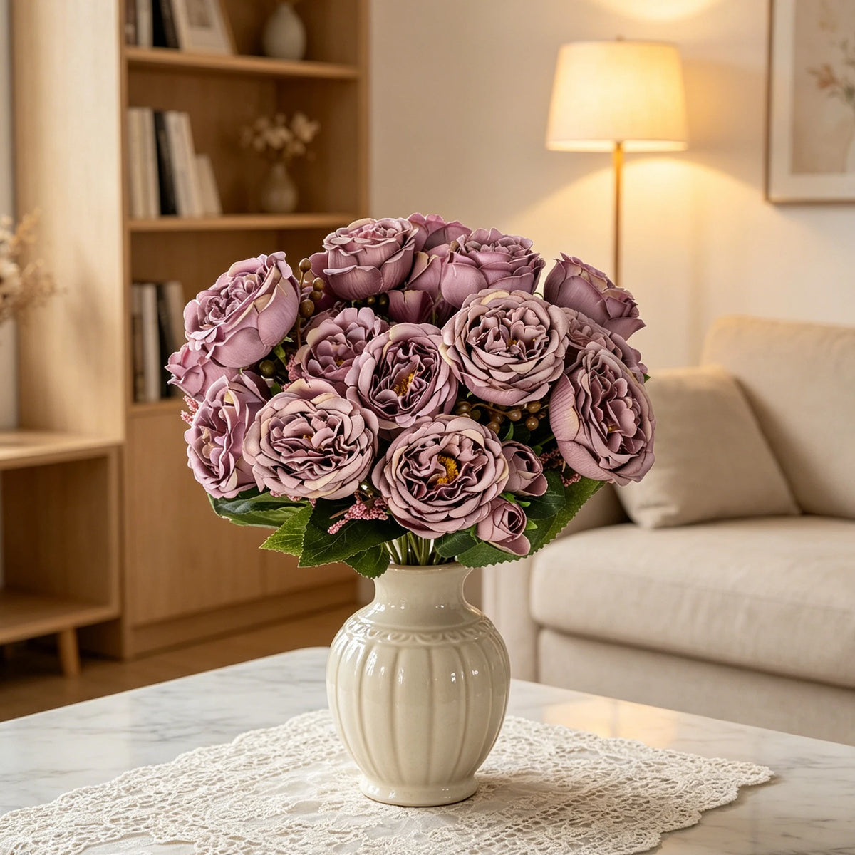 Silk Peony Artificial Flowers for Wedding & Home Décor Artificial Silk Flowers Babs