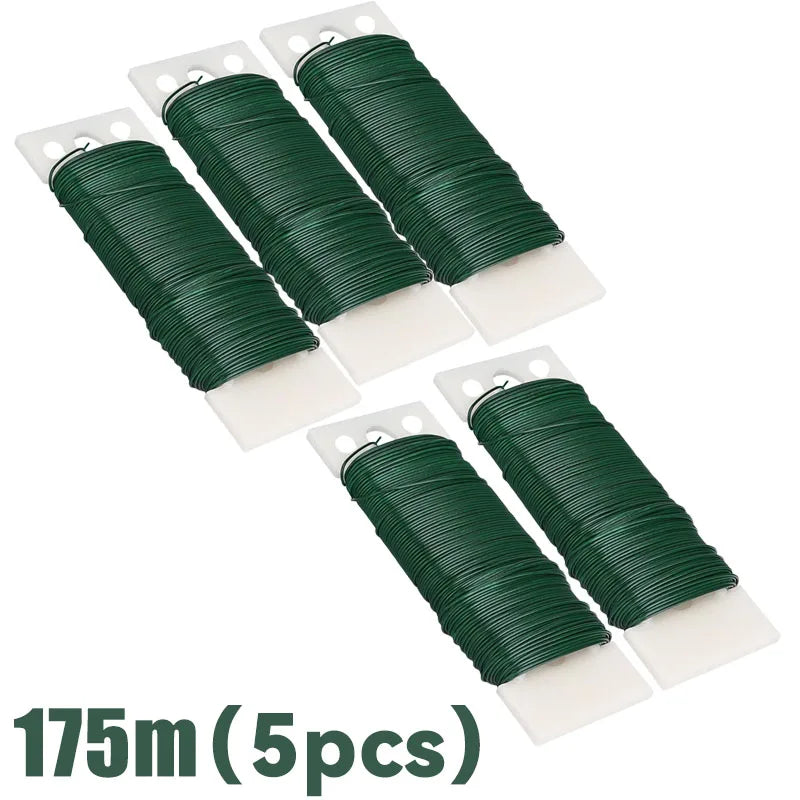 Flexible Green Floral Wire for Wreaths, Garlands & DIY Crafts Floral Craft Wire Babs 5PCS-175M