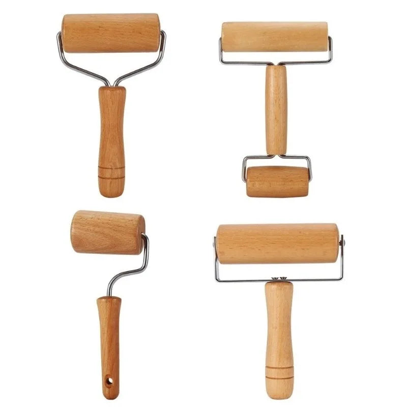 Wooden Rolling Pin Set – Pastry, Pizza, Dough & Nut Crusher Wooden Rolling Pin Babs