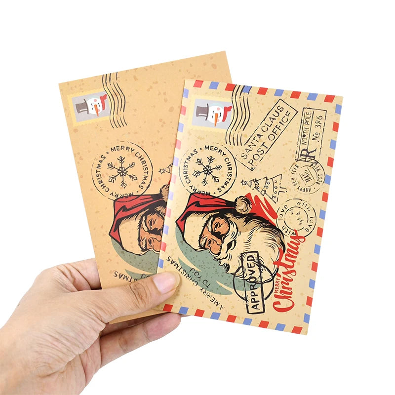 5-Pack Vintage Christmas Stamp Postcards & Greeting Cards Holiday Greeting Cards Babs