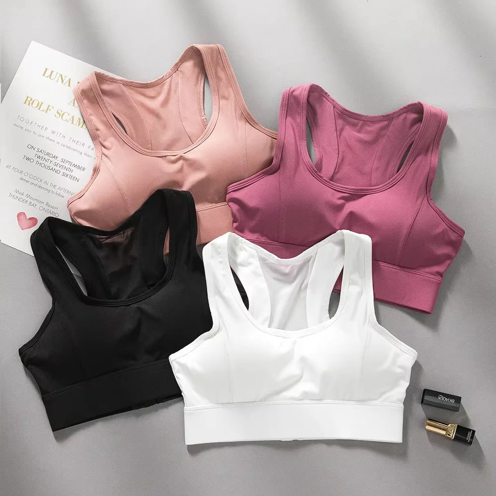 High Impact Sports Bra – Padded Racerback Full Coverage Gym Vest Sports Bra Babs