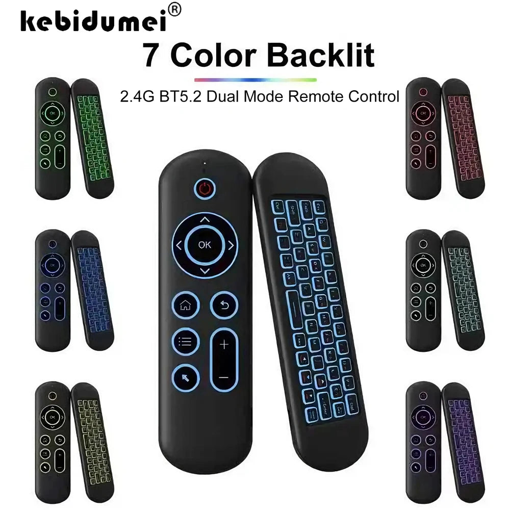 Wireless Air Mouse Remote & Mini Keyboard – BT5.2 + 7-Color Backlit Wireless Air Mouse Remote Babs
