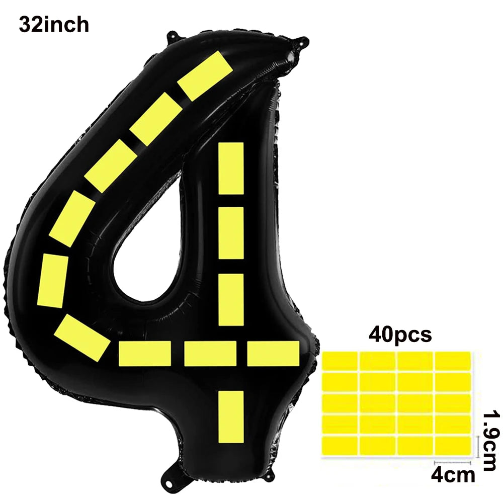 Construction Party Balloons – Excavator Dump Truck Boys Decor